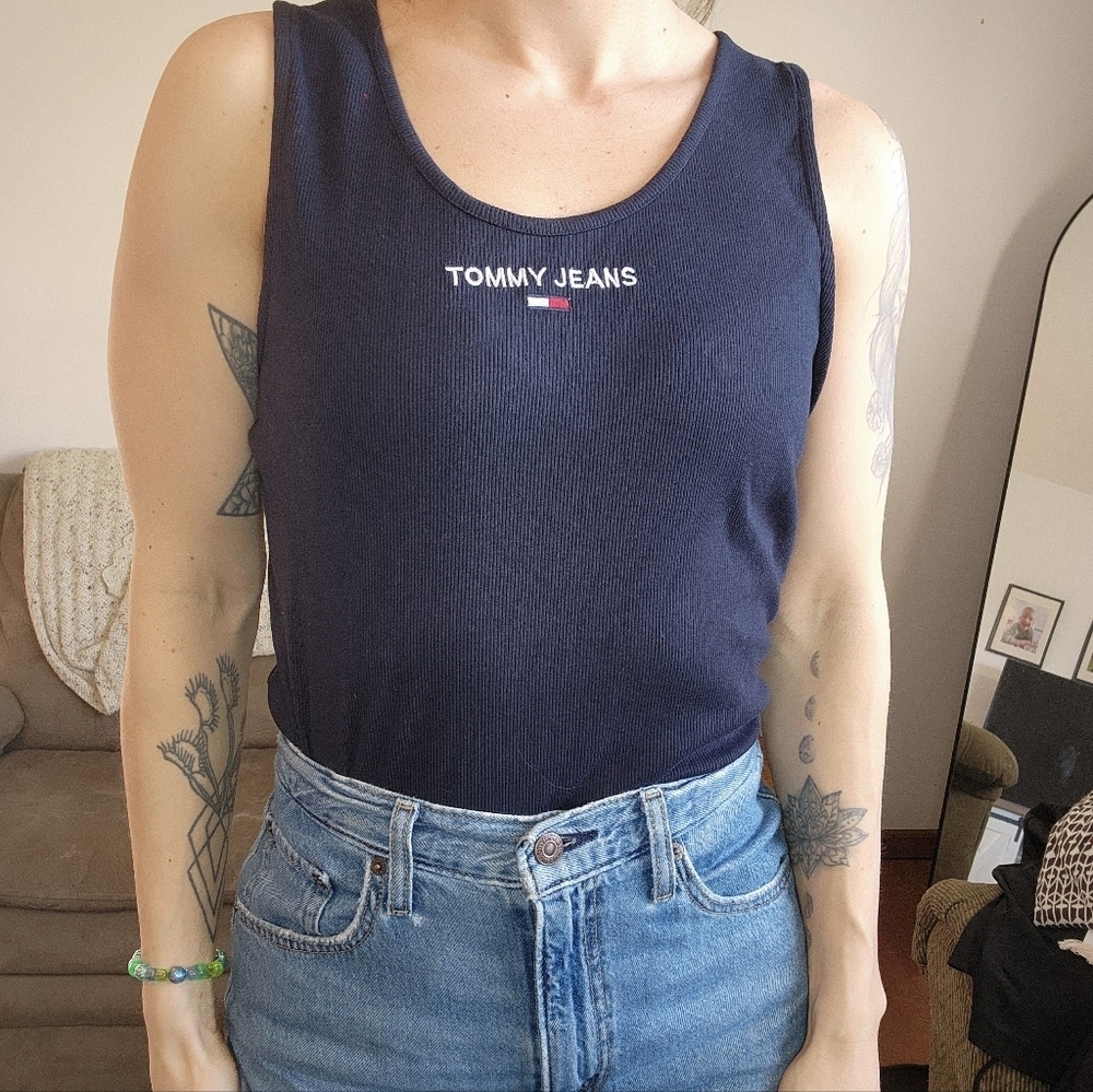 Tommy Hilfiger Ribbed Sleeveless Bodysuit size XL